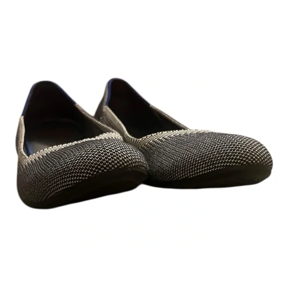 Rothy's The Flat Cloud Grey Birdseye Round Toe Ballet Size 8 - Picture 5 of 10